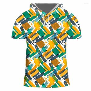 T-shirt da uomo IFPD T-shirt con cappuccio moda taglia EU T-shirt con stampa a colori 3D T-shirt unisex uomo / donna manica corta Hiphop