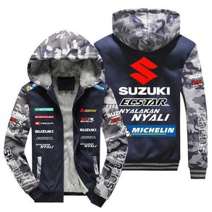 2023 Ny F1 Racing Set Långärmad tröja Mens Hoodies Sweatshirts Suit Jacket Cykling Långärmad för Suzuki Team OA2Y