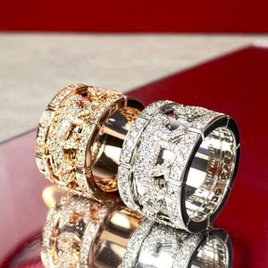 Panthere-Ring für Damen, Designer für Herren, diamantvergoldet, 18 Karat T0P-Qualität, offizielle Reproduktionen, exquisites Geschenk, klassischer Stil 016