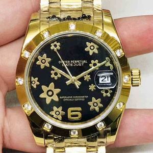 2824 3135 Luxury watch Es n c Date Aaaaa Mens Mechanical Watch Automatic Log Golden Black Flower Swiss Brand Wristwatch