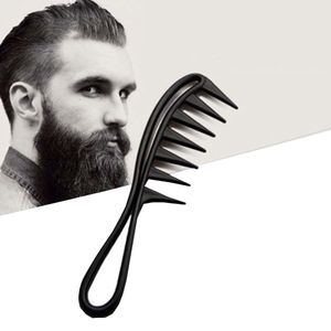 Pęknięcia włosów szerokie ząb plastikowy grzebień do włosów Clipper Salon Salon Home Hairdressing Coman masaż fryzjer