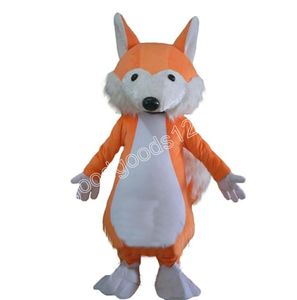 Performance Super Cute Bright Fox Mascot Costumes Halloween Fancy Party Dress Personaggio dei cartoni animati Carnevale Natale Pasqua Pubblicità Costume da festa di compleanno