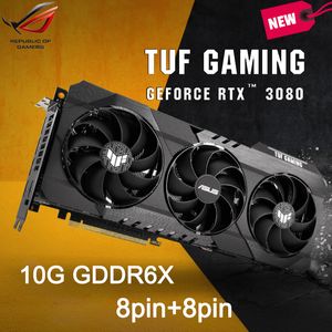 Asus New Graphics Card TUF-RTX3080-O10G-GAMING Placa De Vdeo GDDR6X 19000MHz 320Bit RTX 3080 GPU Motherboard Video Card Economy