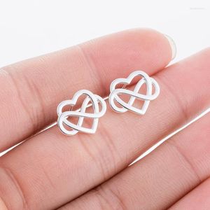 Stud Earrings Yiustar Women Stackable Jewelry Heart For Girls Cute Infinity Symbol Ear Engagement Lovers