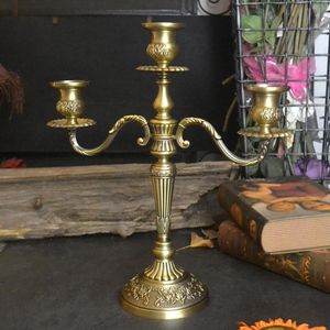 Candle Holders Nordic Style Vintage Creativity Room Decor Table Decoration Accessories Bougeoir Home BC50ZT