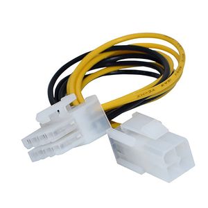 4 Pin auf 8 Pin 4P CPU Netzteil Adapter Konverter ATX Kabel Stecker auf Buchse 19CM