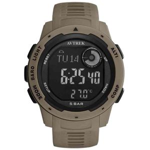 AVTREK Kompassuhr Schrittzähler Höhenmesser Barometer Militär Armee Wasserdicht Outdoor Sport Digital Survival Tactical