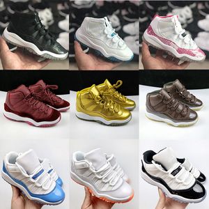 Designer Athletic Children Basketball Kids Shoes Baby 11 11s Xi Cherry Bred Cool Grey Concord Unc Win Like For Toddler Boys Grils Sneakers Fashion Trainers Shoe 25-35