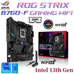 ASUS ROG STRIX B760-F GAMING WiFi Motherboard Support Intel Core 13th and 12th Gen CPU DDR5 128G 7800MHz PCIe 5.0 Placa Me New