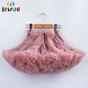 Gonne Neonate Gonna Tutu Fluffy Bambini Balletto Bambini Pettiskirt Ragazza Grande Fiocco Tulle Party Dance Per 230310