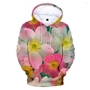 Męskie bluzy z kapturem kolorowe kwiatowe ubrania z kapturem bluza 3D nadrukowana moda fajna super dalian z kapturem swobodny hip hop top pełny solidny