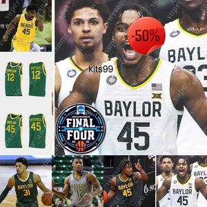 NCAA Baylor Bears koszulka koszykówki Adam Flagler LJ Cryer Keyonte George Flo Thamba Jalen Bridges Langston Love Dale Bonner Caleb Lohner