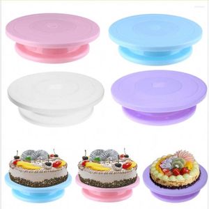 Bakningsverktyg Cake Swivel Plate Revolving 28 cm Sugarcraft Thicked Turntable Decoration Stand Platform