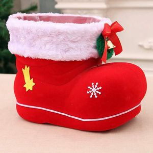 Рождественские украшения конфеты большие ботинки Santa Gift Holder Corpe Corpe