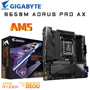 Gigabyte B650M AORUS PRO AX AM5 Материнская плата DDR5 128GB 6600 МГц PCIE 5.0 M.2 Поддержка AMD B650 Ryzen 7000 CPU Placa Me New