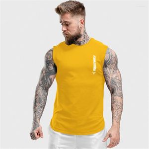 Canotte da uomo Gilet maschile Moda Uomo senza maniche Palestre ad asciugatura rapida Bodybuilding traspirante Canottiera Abbigliamento Abbigliamento di marca