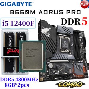 Gigabyte B660M AORUS Pro ProBoard Combo Intel Core i5 12400F CPU DDR5 4800MHz 8GB * 2PCS RAM KIT MICRO ATX NOWOŚĆ