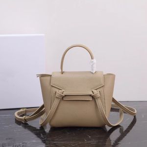 Frauen Designer Echtes Leder Umhängetasche Einfarbig Dame Mode Mini Nano Gürtel Taschen 16 cm 20 cm Frau Klassische handtasche