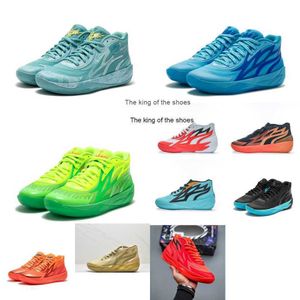 2023Lamelo Shoes Mens Lamelo Ball MB. 02 Basketskor Roty Slime Jade Phenom Rick Green and Blue Morty Red Black Gold Elektro Aqualamelo Shoes