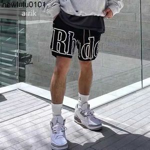 Rhude Men Summer American Designer Shorts Men's Thin Fitness Street Street Loose Quick Drying Sports Trainingバスケットボールパンツ