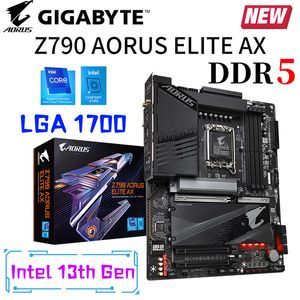 LGA 1700 Gigabyte Z790 Aorus Elite AX DDR5 Поддержка материнской платы 13 -го и 12 -го числа ЦП D5 128GB 7600 МГц PCIE 5.0 NEW