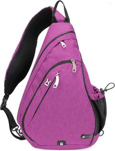 Outdoor -Taschen Schlinge Taschen Mehrzweck -Crossbody -Schulter für Männer und Frauen Brust -Daypack -Wanderflügelpickeball