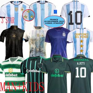 2022 ARGENTINA soccer jerseyS celtic CHAMPIONS FINAL FOURTH AWAY 4TH 22 23 home away DI MARIA J. ALVAREZ SPECIAL Maillot de foot Maillots kids football shirt 2023