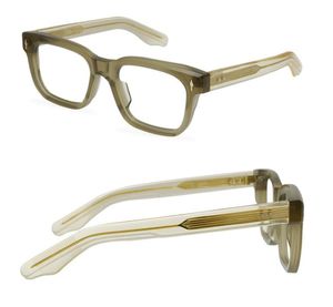 Män optiska glasögon märke klassiska glasögon ram tjocka fyrkantiga skådespel ramar vintage mode unisex glasögon för kvinnor handgjorda myopia glasögon med fodral