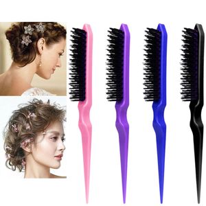 Professional Hair Brushes Comb Teasing Back Combing Hair Brush Slim Line Styling