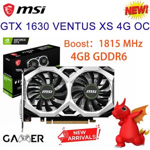 MSI GTX 1630 VENTUS XS 4G OC Placa De Vdeo 4GB GDDR6 12000MHz Support Desktop CPU Motherboard Video Card Pre-sale Product New