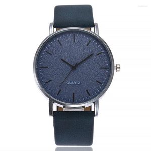 Zegarek renogio masculino moda unisex zegarek mężczyzn blue zegarki swobodne skórzane opaski kwarcowe spadek ceny