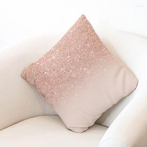 Pillow Modern 45x45cm Cover Pink Gold Geometric Super Soft Polyester Case Lash Glitter Pineapple Home Decor