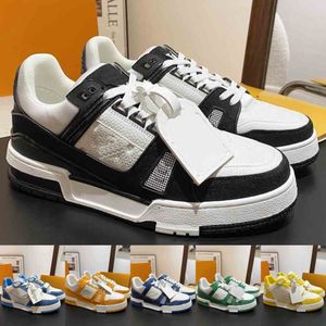 louisvuiotton louiseviution louisehand lvlighet designer casual skor kvinnor män sneakers läder scarpe mode kvinnor herr tränare andningsbar mesh sko klass