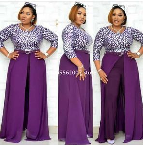 Ethnic Clothing African Clothes For Women 2023 O-neck Long Sleeve Jumpsuit Skirts Plus Size