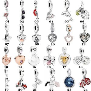 925 Pounds Silver New Fashion Charm for Pandora 2023 Love Glasses Slide Pendant Fashion Pendant Pendant Beads DIY Accessories Beads