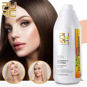 PURC Hair Straightening Product 12% Brazilian Keratin for Deep Curly Hair Treatment Smoothing Soft Hair Care199N