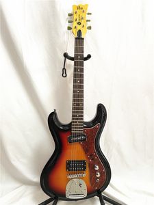 Özel 1966 Ventures Electric Guitar Mosrite Sıfır Fret JRM Johnny Ramone Chrome Donanım