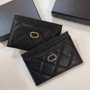 Card holder fashion Women men luxury Coin Purses credit key wallets girl classic lambskin purse Designer original caviar mini card slots portable id card wallet tote