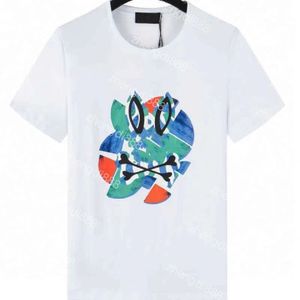 Mens T Shirt Pamuk Karışımı Kumaş Nefes Alabaş Psiko Tavşan Erkek Hayvan Baskı Tişörtleri Kadınlar İçin Kısa Kollu Özel Baskılı Yuvarlak Baskılar Pop Tişört Tasarımcı Toptan