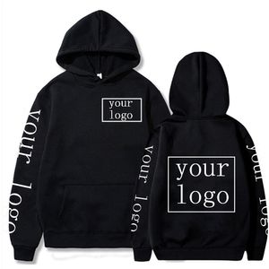 Herrtröjor tröjor din egen design varumärke personliga anpassade män kvinnor text diy hoodies sweatshirt casual hoody kläder mode 230310