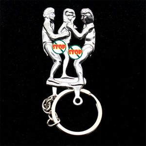 Nyckelringar Lovers 'nyckelring Simulering Aktivitet Happy Man Metal Fashion Par Keychain Charm Key Chain Ring Good Appeal Gif Gif