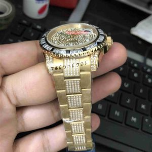 Boutique Automatic Men's Watches Gold Stainless Steel Case Strap Watch Diamond Strap Watch Diamond Face Wristwatch152S