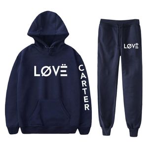 Mens Hoodies Moletons Aaron Carter Rip Two Piece Set SweatshirtsSweatpants Mulheres Homens Hoodie Jogger Calças Descanse em Roupas de Paz 230309