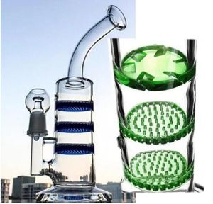 Glasbong Wasserpfeifen Wasserpfeifen Rauchzubehör Recycler Dab Rigs Downstem Perc Bohrinsel Perkolator mit 18-mm-Schüssel