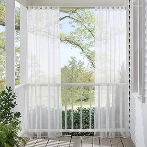 Curtain 1Pc Curtains For Living Room Wedding White Grey Pure Color Tulle Kitchen Romantic Voile Sliding Glass Door