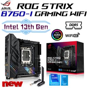 ASUS ROG Strix B760-I Gaming Wi-Fi DDR5 Motherboard LGA 1700 Wsparcie Intel Core 13th i 12th CPU PCIE 5.0 MINI-ITX Place Me New New