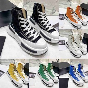 Designerskor Platform High Canvas Sneaker Women Casual Rubber Shoe Highs Cut Classic ökande snörningsko EUR35-40 med låda