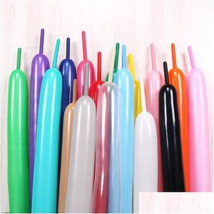 Balloon 360 Long Magic Balloons 100st Binding Twisting Latex Creative Variety Modeling Strip Thicked Birthday Decoration Dr Dhejf