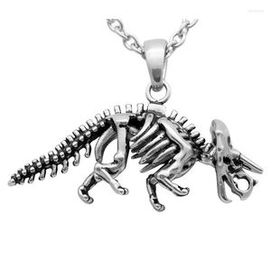 Chains Trend Line Creative Dinosaur Skull Pendant Gothic Men And Women Fashion Jewelry Necklace Retro Hip Hop Accessories Gift