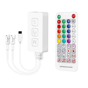 LED Controller SP611E Bluetooth Music App för WS2811 WS2812 Adresserbar LED-ljusremsa IR 38 Keys DC5V-24V